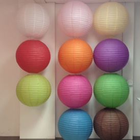 COLORED PAPER LANTERNS